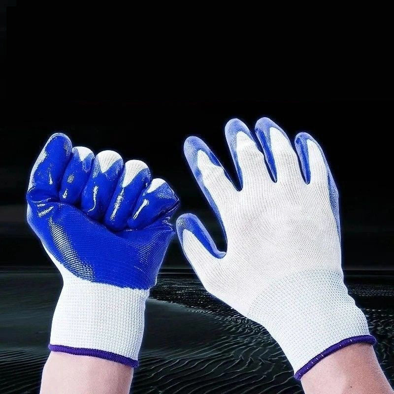BNIB- nitrile gloves, protective gloves wear-resistant, waterproof, oil-resistant, thickened, non-slip and breathable,-$15 for 12 pair
