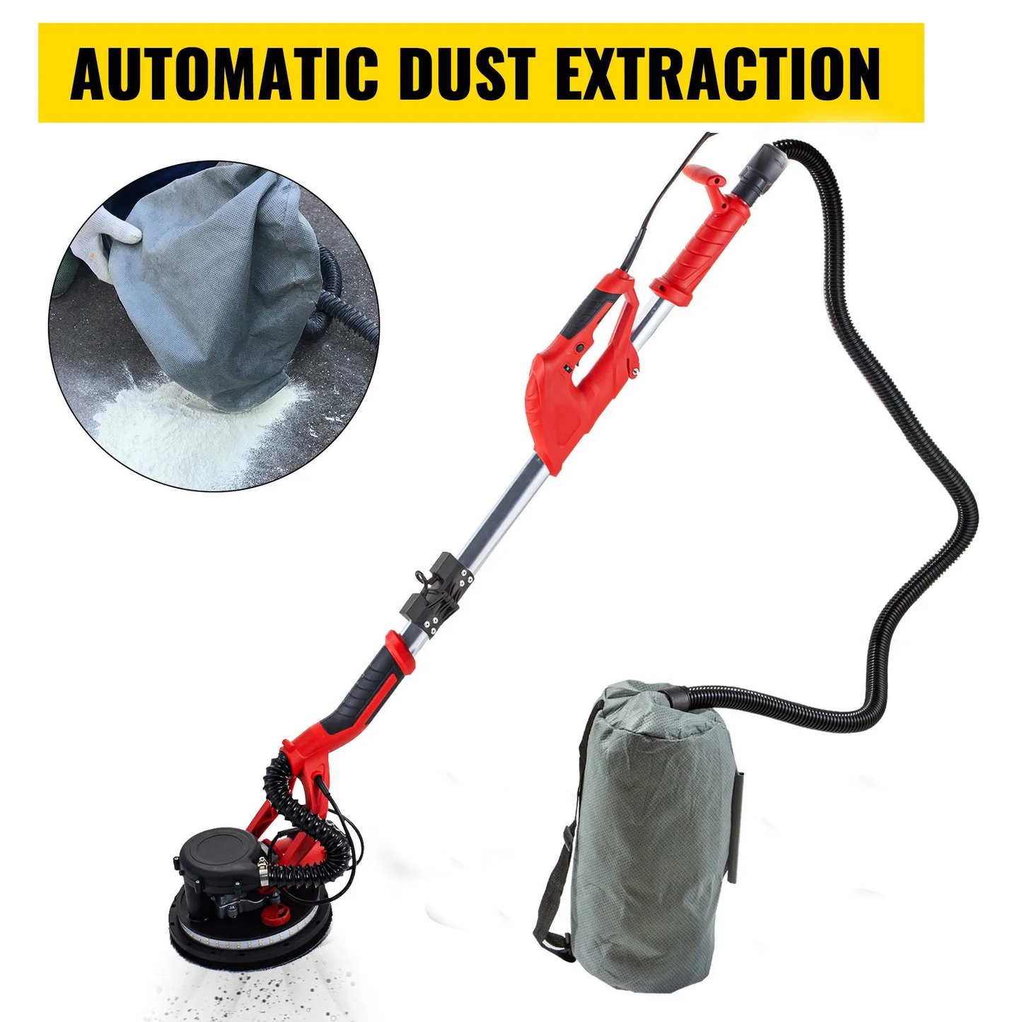 VEVOR Drywall Sander 850W, Electric Drywall Sander, Variable Speed 800-1750 RPM,Wall Sander,-$110