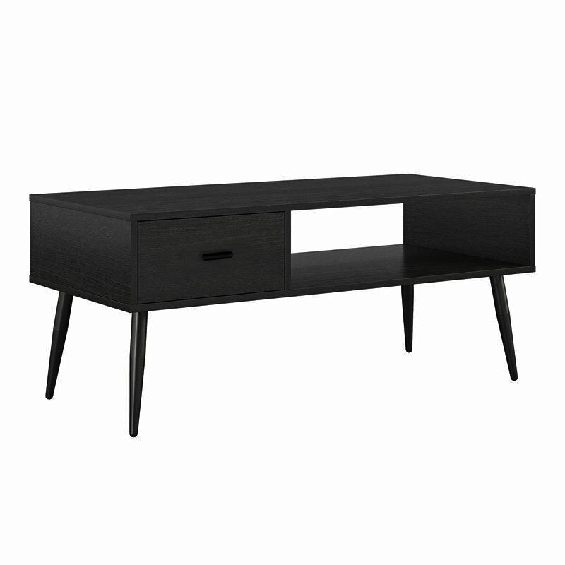 Brand New Coffee Table with Storage for Living Room, Coffee Table with Drawer and Shelf ,black,-$100