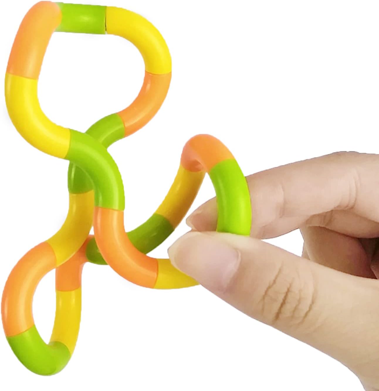 BNIB-6 Pcs Tangles Fidget Toys Tangles Fidget Tangles Relax Therapy Stress Relief Feeling Winding Toy