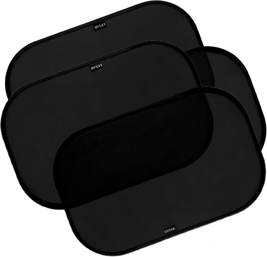 BNIB -Car Window Shades for Baby 19”x 12”(4 Pack) Cling, Blocks 99.98% UVR, Sun Shade Blocker