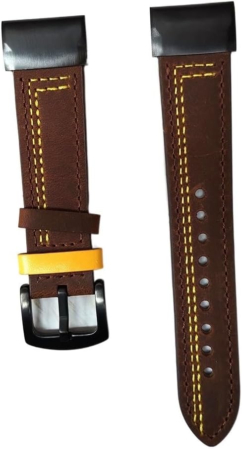 BNIB-Leather Band Watchband Strap for Garmin Fenix 5/5X Plus 6/6XPro Smart Bracelet 22 mm,-$10