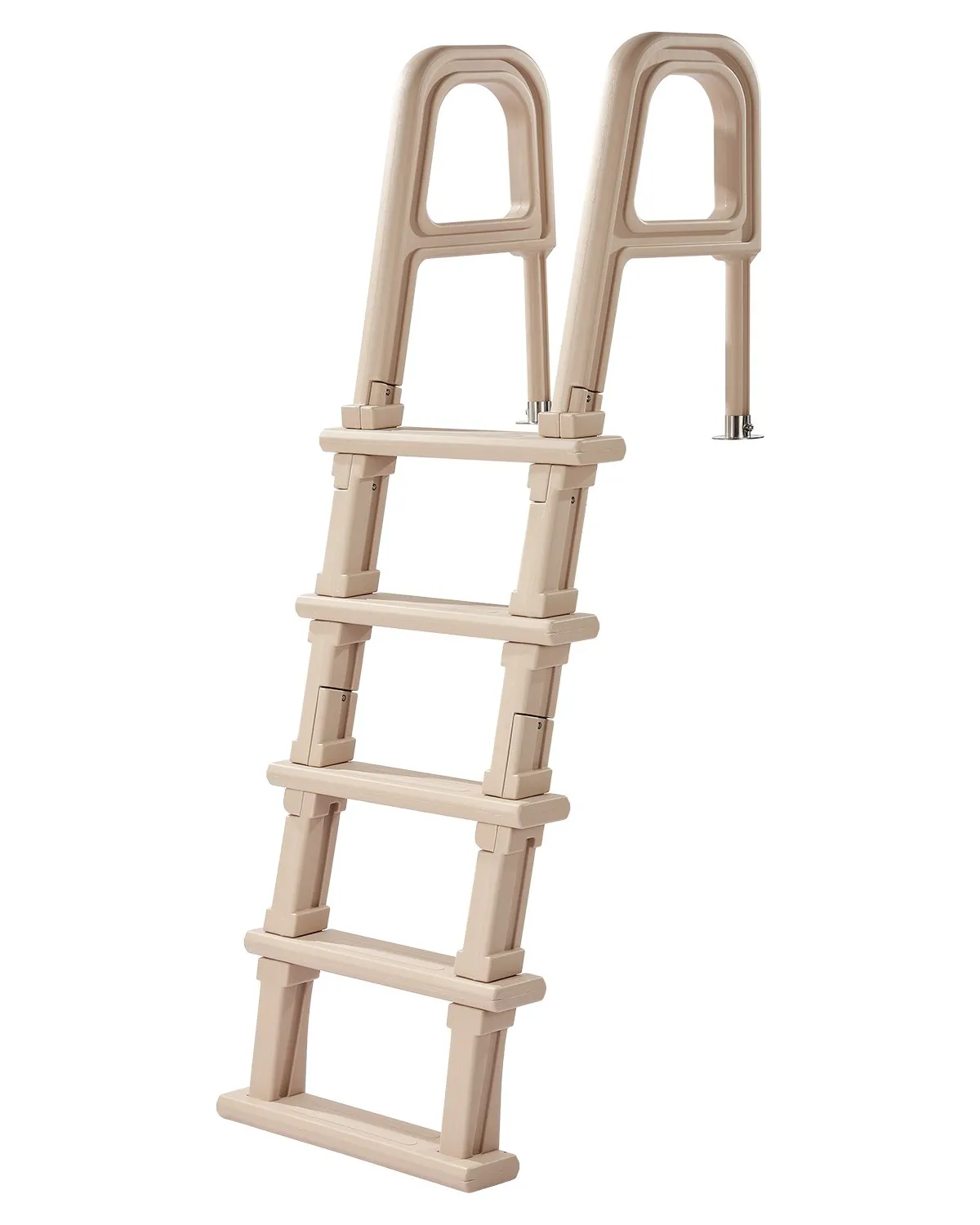 VEVOR 5-Step Inclined Pool Ladder of 2 Handrails Loads 300 lb for 48-54 In Poo,-$85