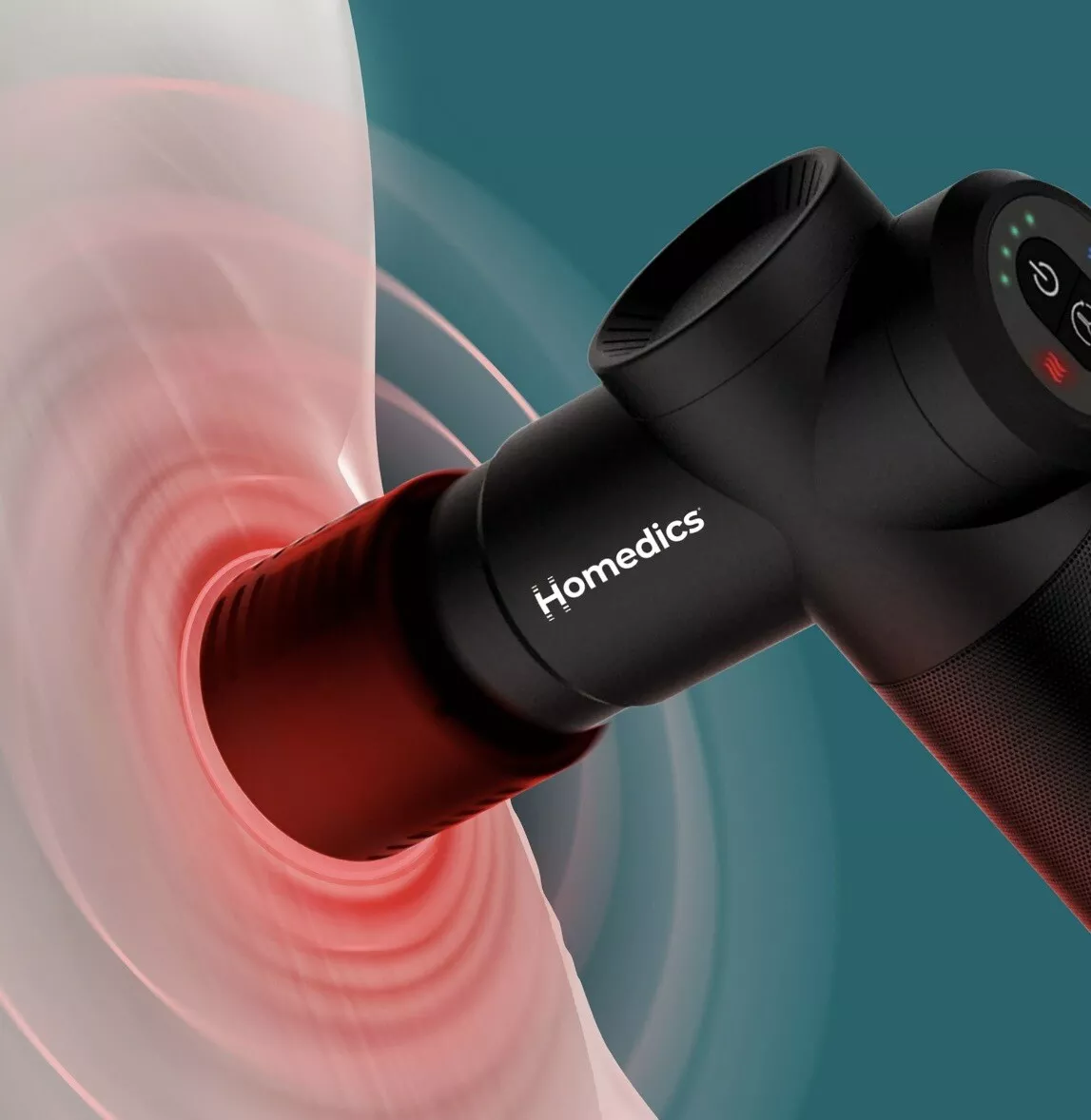 BNIB-Homedics Compact Hot and Cold Therapy Percussion Massage Gun Cordless Recharge