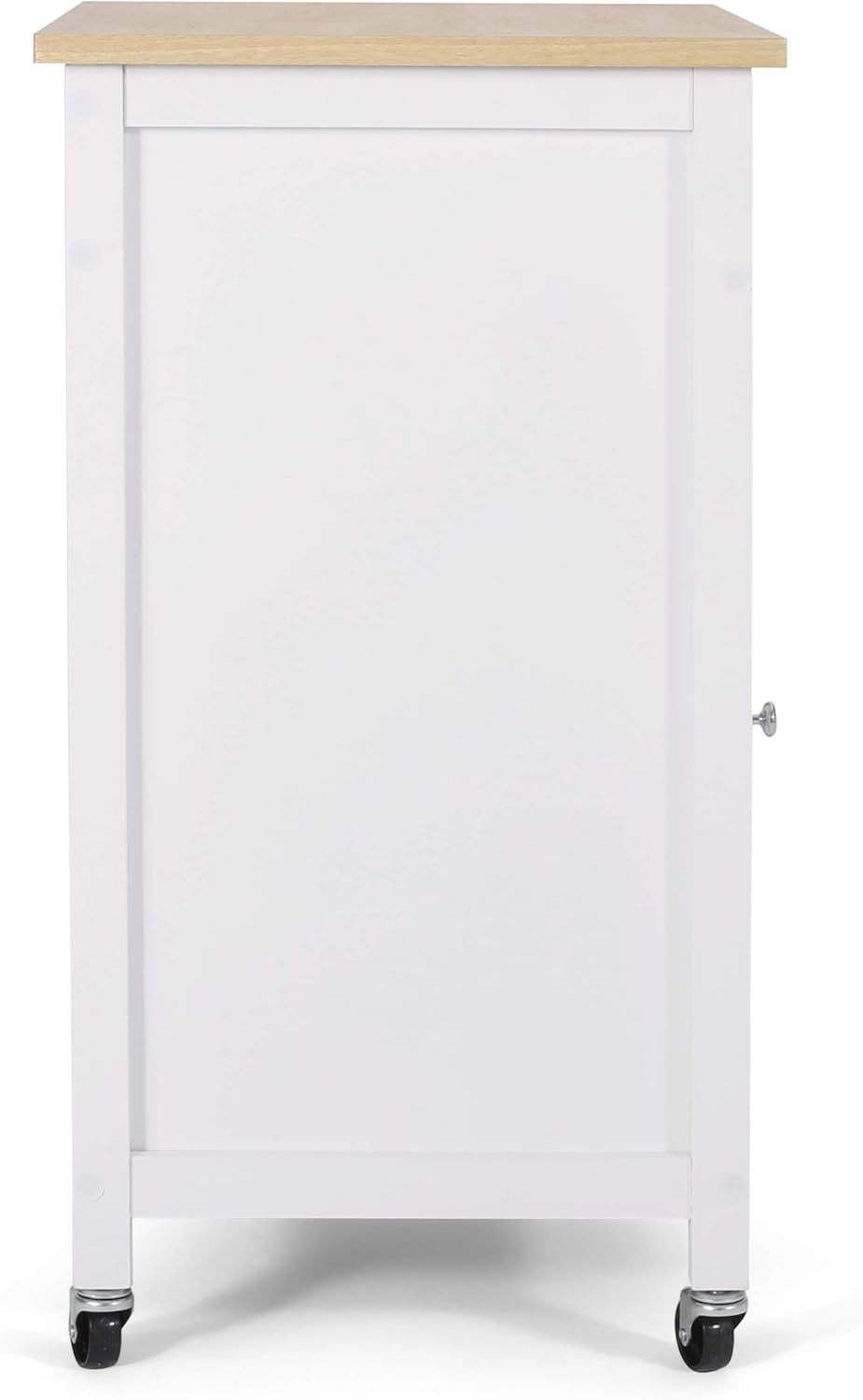 BNIB- Kitchen Island Cart with Drawer and Glass Door Cabinet, Kitchen Trolley with Adjustable Shelf