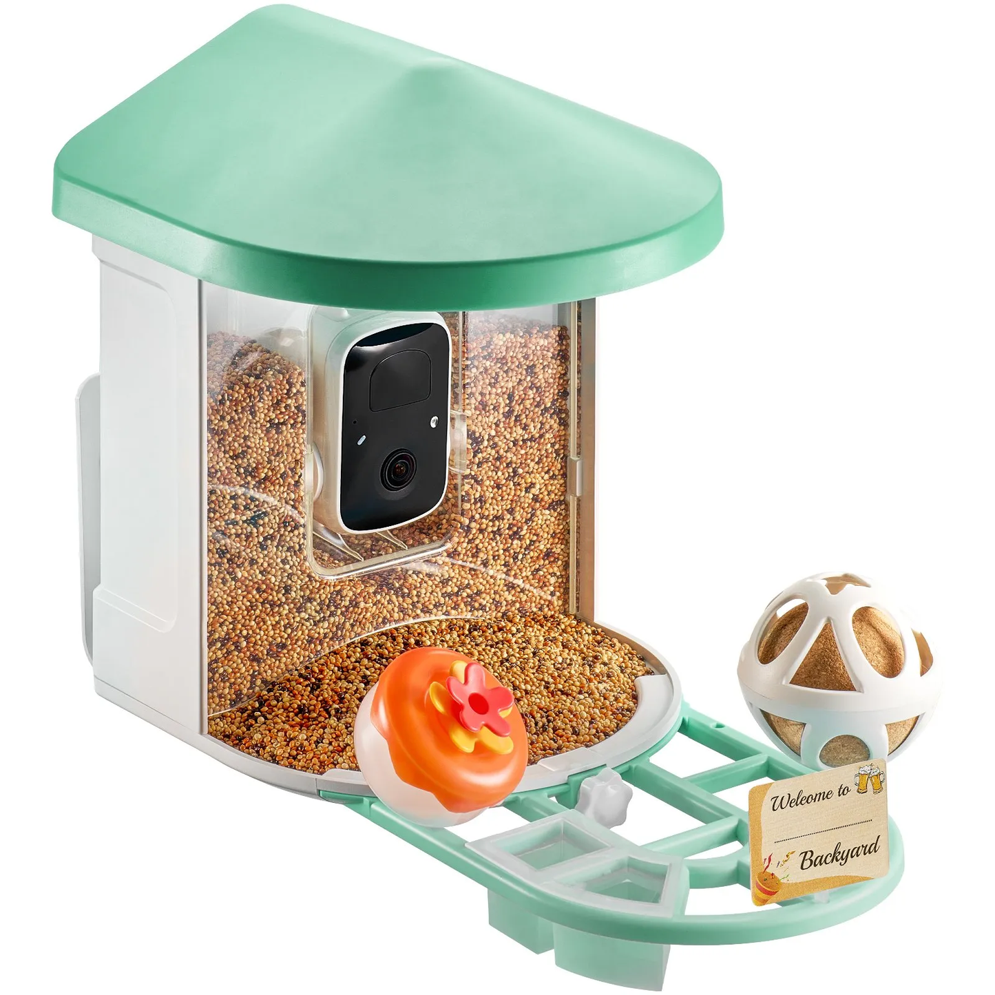 VEVOR Smart Bird Feeder with Camera 2K HD AI Identify Bird Species Auto Capture,-$70