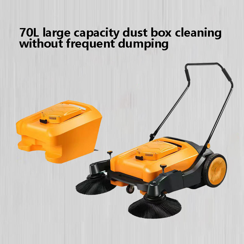 BNIB-Sweeping machine, cleaning machine, hand sweeping machine, dust collection capacity 70L