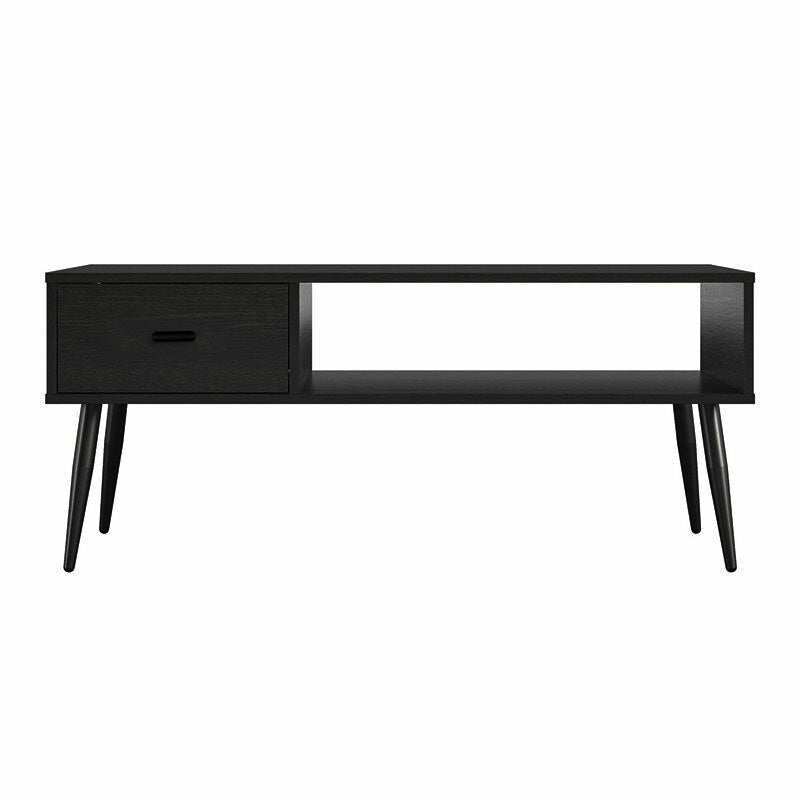Brand New Coffee Table with Storage for Living Room, Coffee Table with Drawer and Shelf ,black,-$100