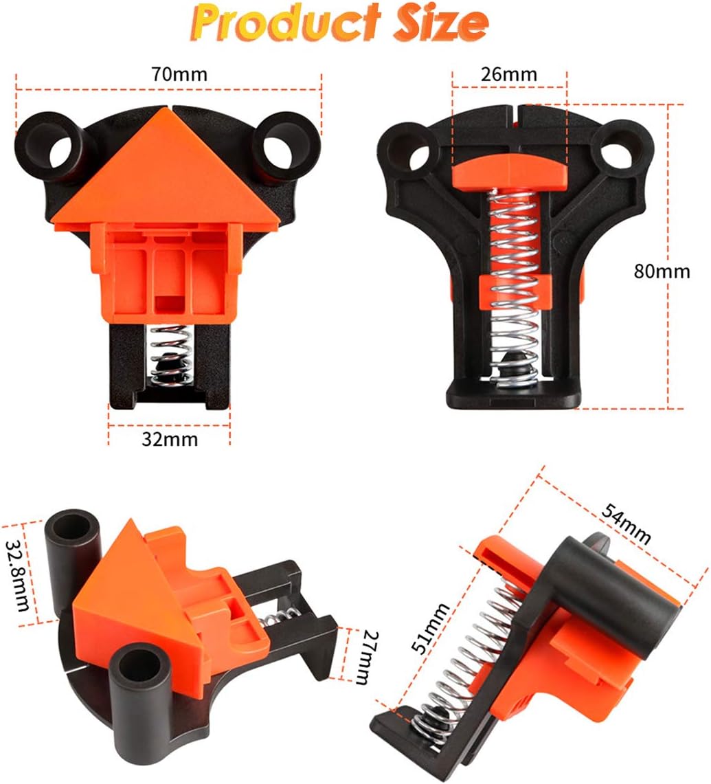 BNIB-Corner Tensioner Angle Tensioner Set, 60/90/120 Degree Wooden Clamps,Board Thicknesses 5-22 mm, -$15