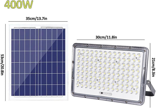 BNIB-Home Solar Powered Street Lights, Dusk to Dawn IP67 Waterproof Solar Lights,400W
