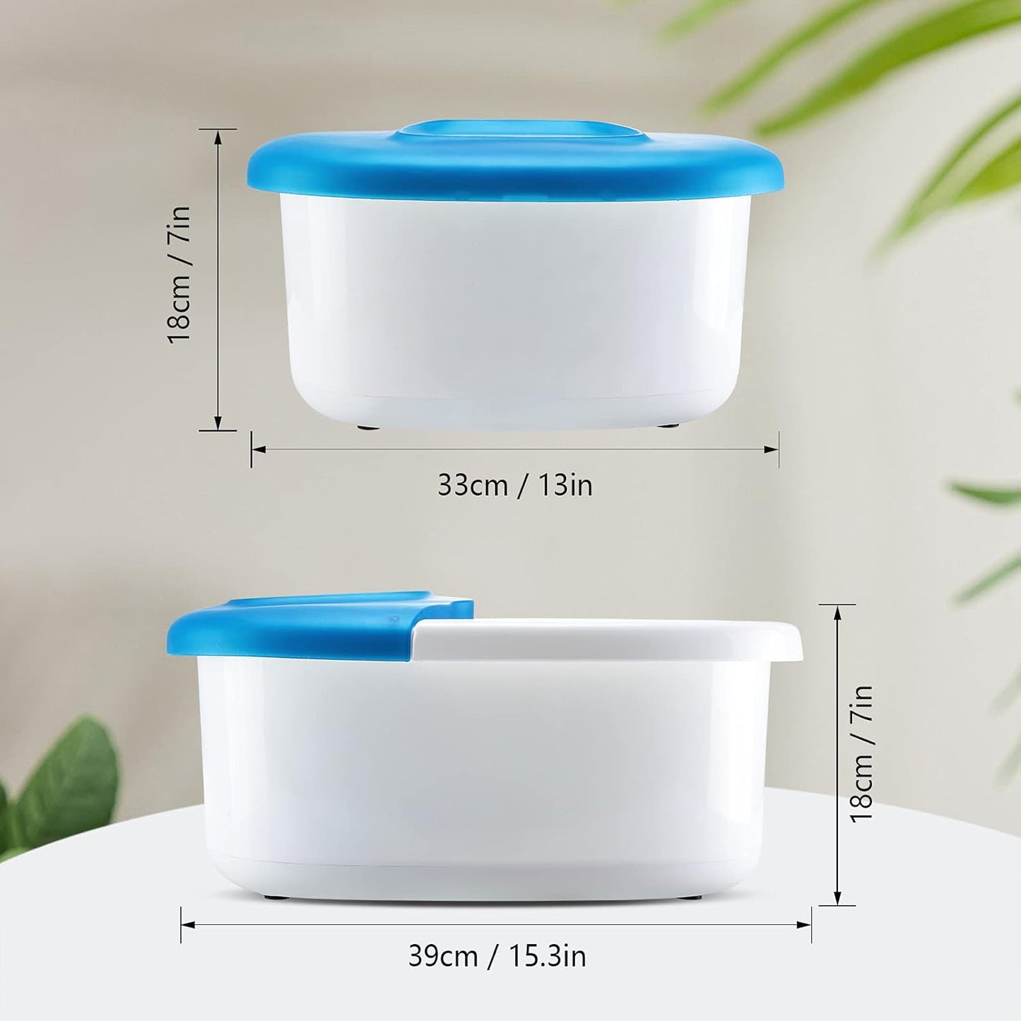 BNIB-Foot Spa Bath Massager with Fast Heating,Pumice Stone, and 16 Removable Massage Rollers,