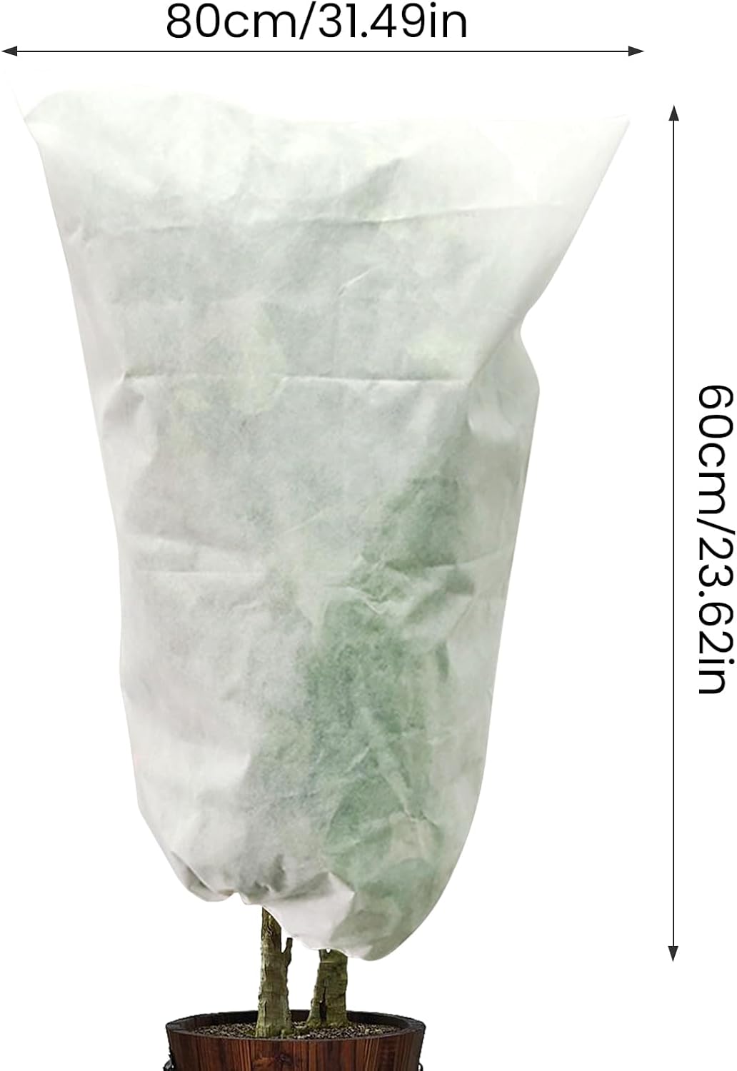 BNIB-2 Pack Plant Covers Freeze Protection, Winter Warm Plant Cover Tree Frost Cloth Warm Blankets-$10