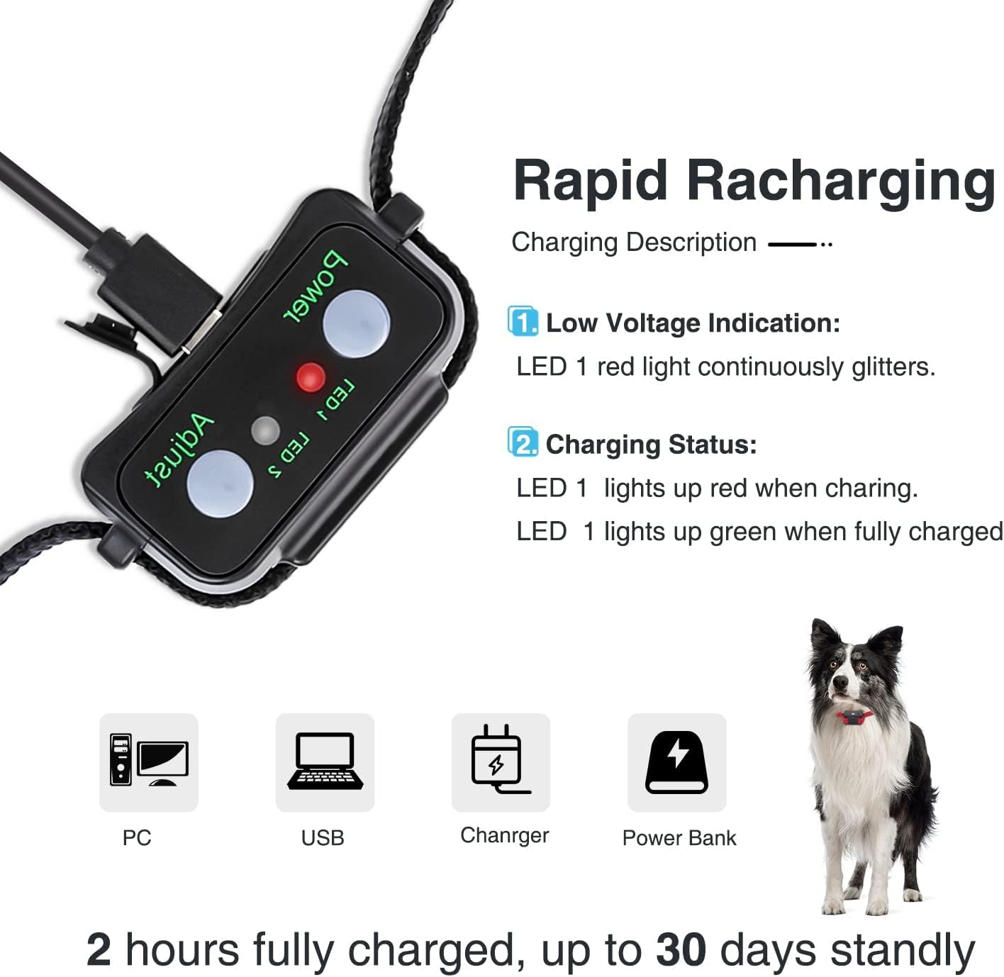 BNIB-Citronella Dog Collar for Barking Automatic No Barking Collars Spray Bark Collar