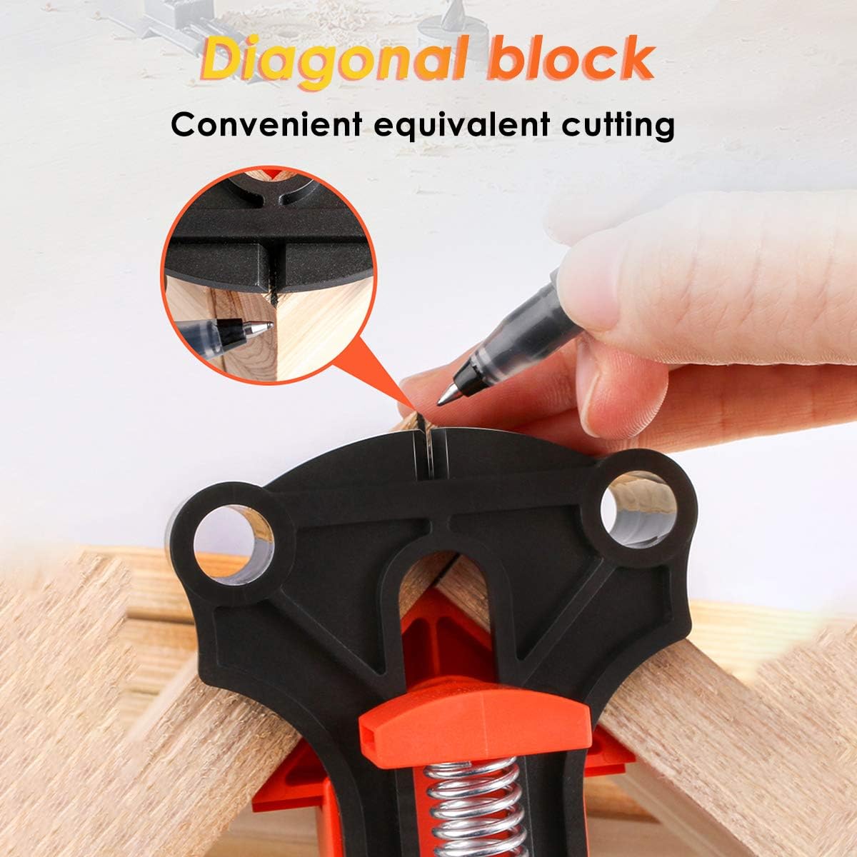 BNIB-Corner Tensioner Angle Tensioner Set, 60/90/120 Degree Wooden Clamps,Board Thicknesses 5-22 mm, -$15