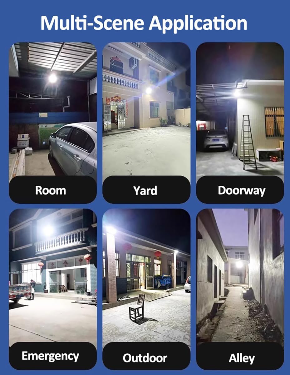 BNIB-Home Solar Powered Street Lights, Dusk to Dawn IP67 Waterproof Solar Lights,400W,-$130