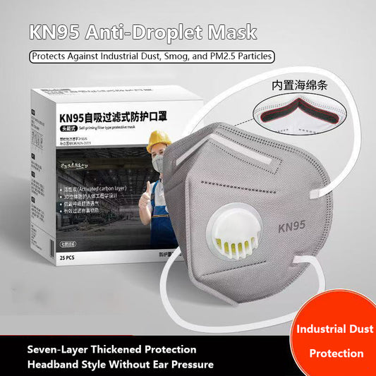 BNIB-KN95 Mask, Eight-Layer Industrial-Grade Protection Against Dust and Viruses,25-Pack