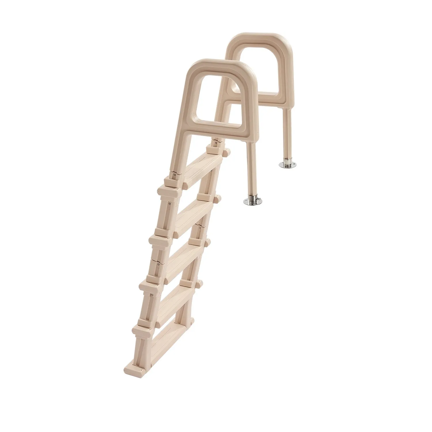 VEVOR 5-Step Inclined Pool Ladder of 2 Handrails Loads 300 lb for 48-54 In Poo,-$85
