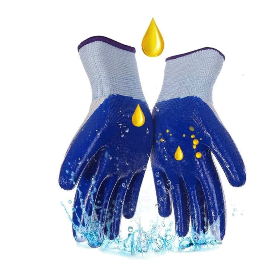 BNIB- nitrile gloves, protective gloves wear-resistant, waterproof, oil-resistant, thickened, non-slip and breathable,-$15 for 12 pair