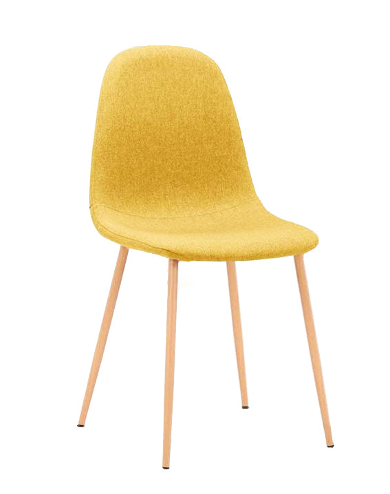 BNIB- Modern Dining Chairs,Fabric Cushion Chairs,Upholstered Kitchen Side Chairs with Wood Legs,Set of 3pcs