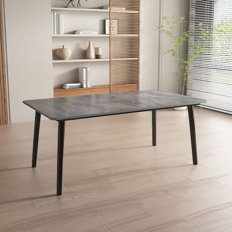 BNIB-Modern Sintered Stone Dining Table,Rectangle,Scratch Resistant & Easy to Clean,Table Only