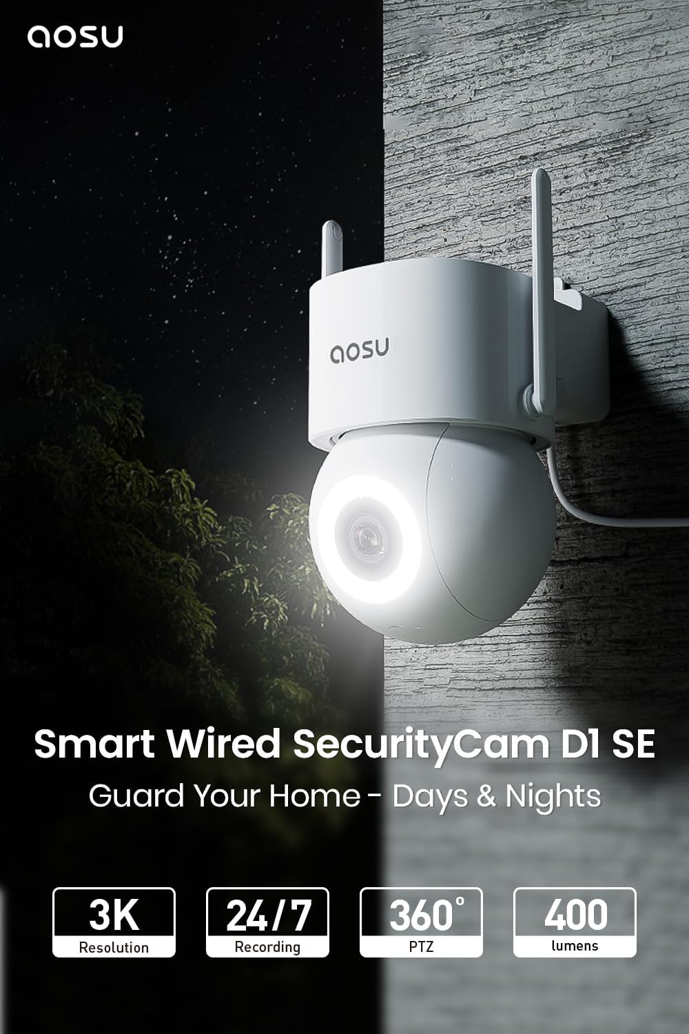 BNIB -2 Pack Wired Outdoor Security Cameras - 3K Camera Surveillance Exterieur,(2.4Ghz Wi-Fi Only),-$100