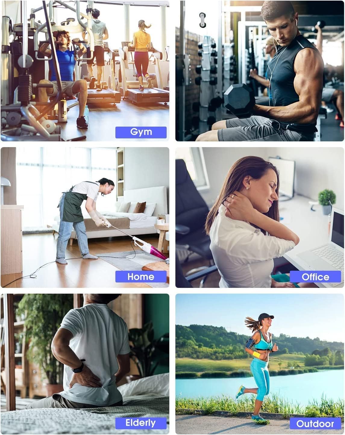 BNIB-AERLANG Massage Gun,Percussion Massage Gun, Muscle Handheld Deep Tissue Massager (Black),