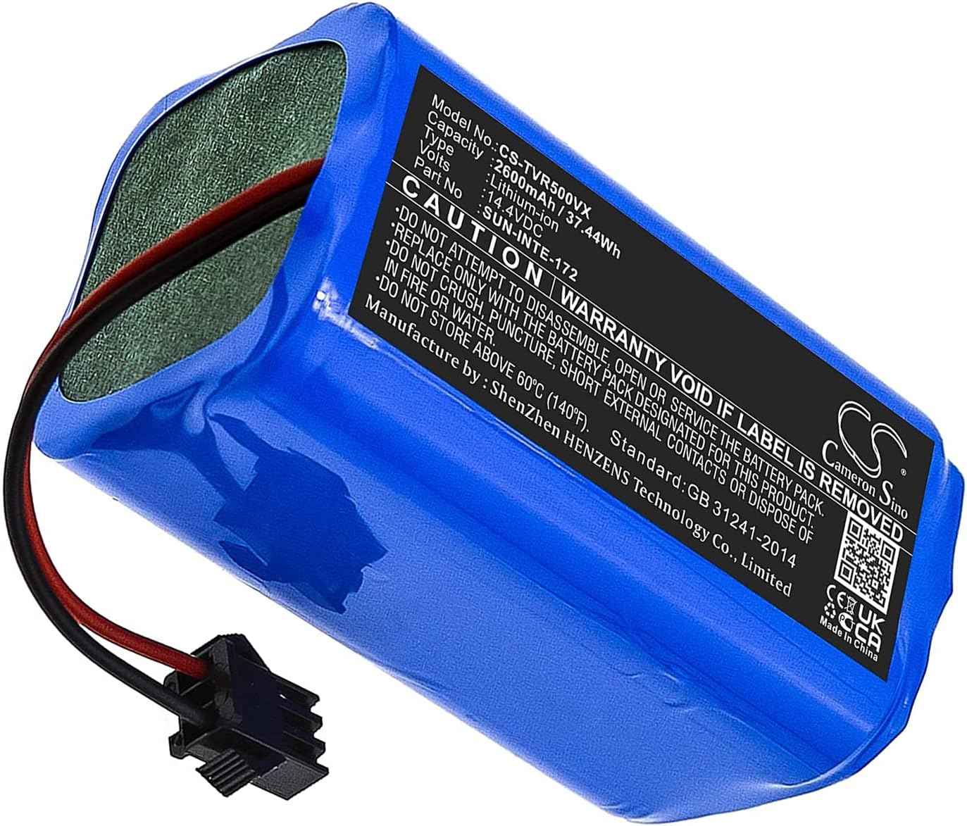 BNIB-14.4V 2600mAh Replacement Battery for Amarey A800 A900, iMartin C800, Tesvor X500,-$20