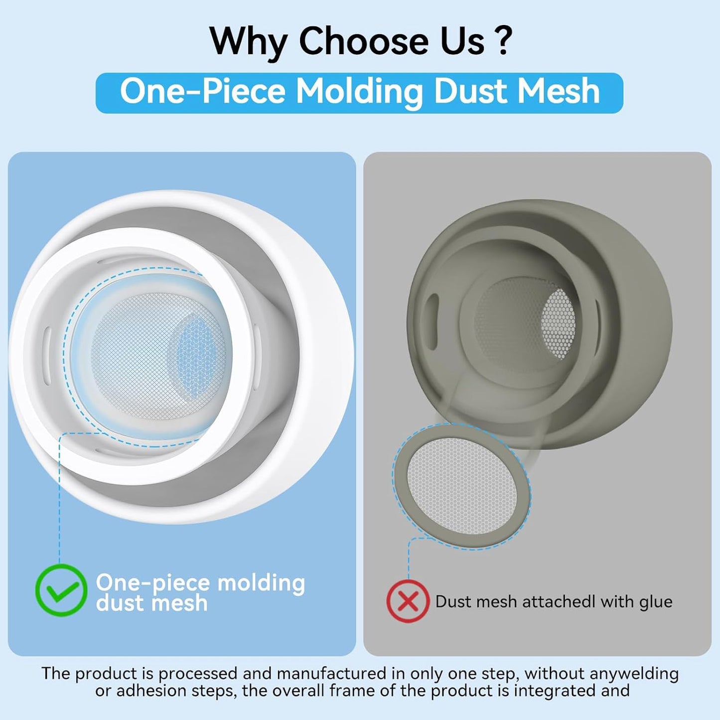 BNIB-Replacement Ear Tips Compatible with AirPods Pro 2nd/1st Noise Reduction Hole,3 Sizes (S/M/L)