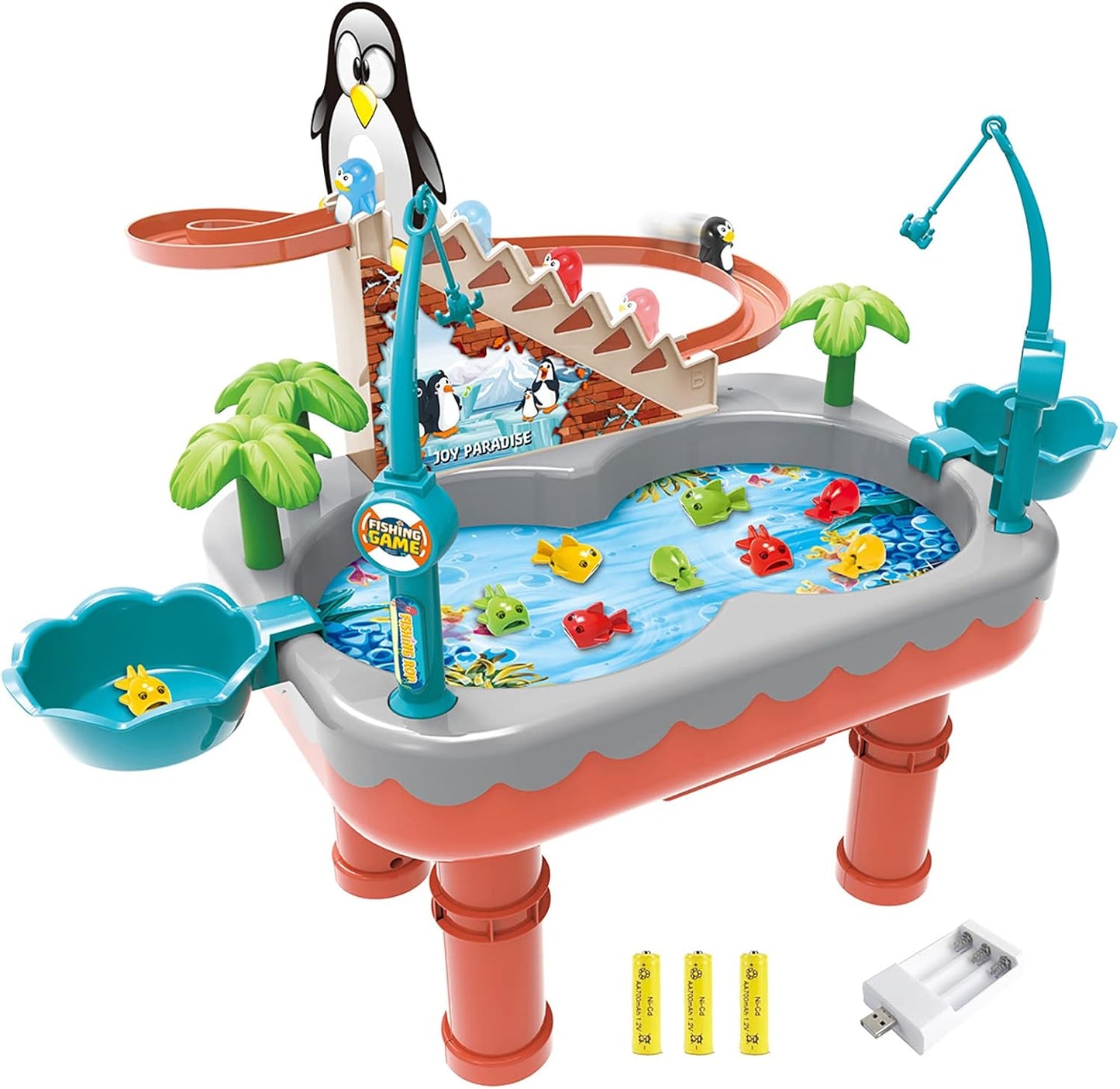 BNIB-Fishing Game Toys Magnetic Game 3 in 1 Interactive Memory Counting for Kids 3-8 Years Old,-$35