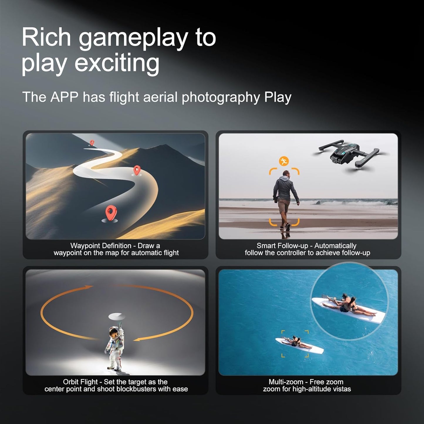 BNIB-Dodoore S188 GPS Drone with 8K Camera for Adults, FPV RC Quadcopter with Brushless Motor,-$50