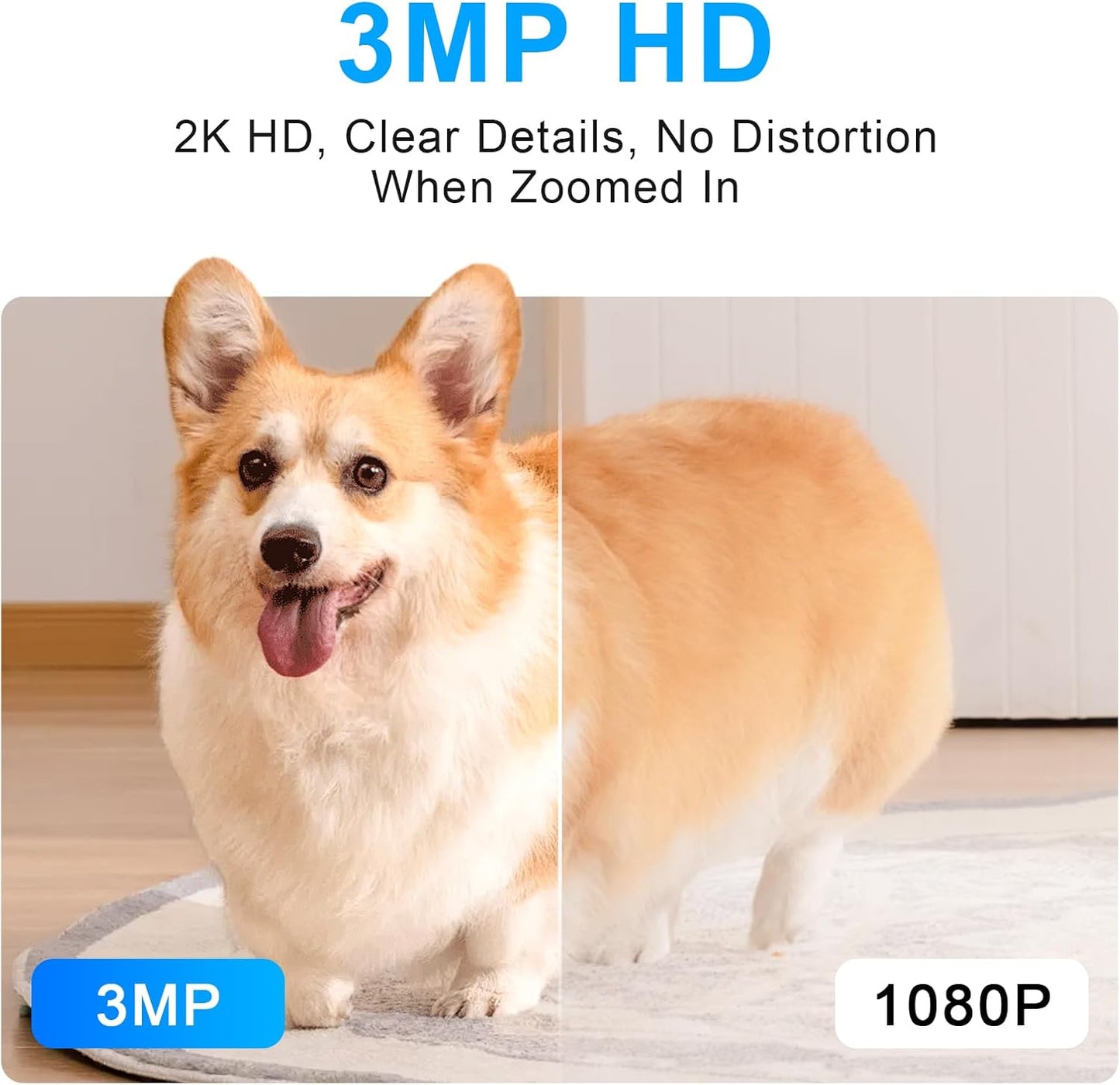 BNIB-Indoor Camera 2K 5G/2.4Ghz WiFi Home Security Camera, Baby/Pet Camera with Phone App