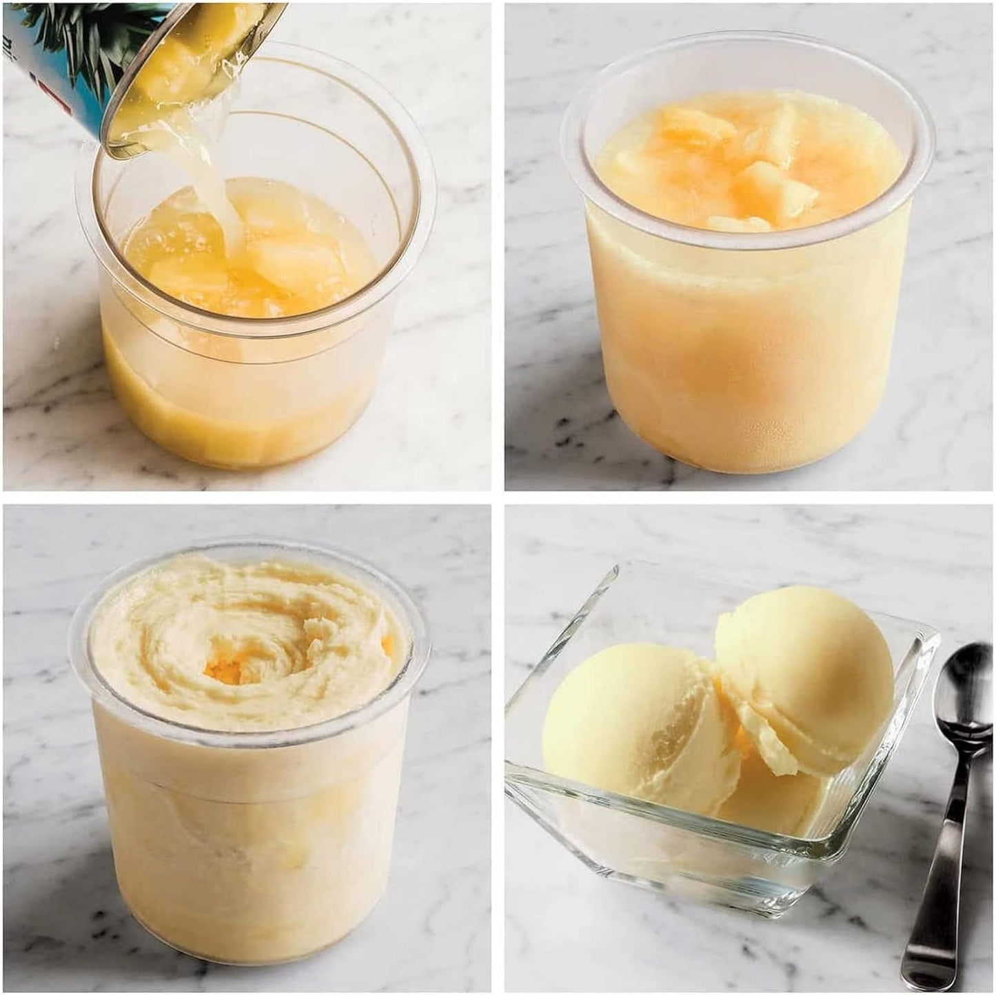 BNIB -Ice Cream Pint Container with Silicone Lid Replacement for Ninja Creami, BPA and Dishwasher Safe (4 Pack)