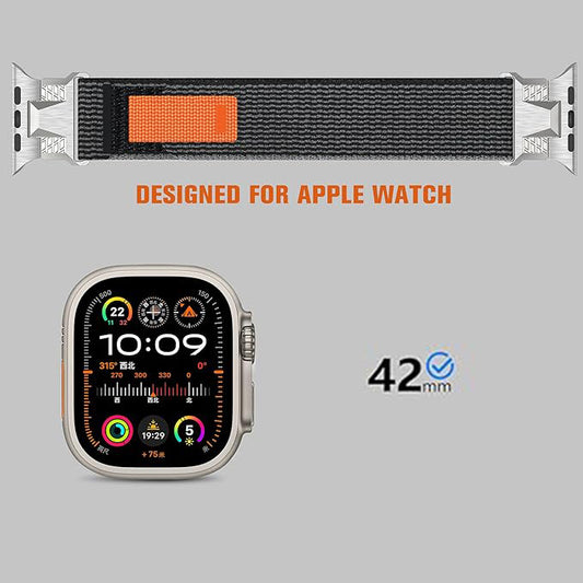 BNIB-Steel Trail Loop Nylon Bands Compatible with Apple Watch Ultra Band 42mm for Men