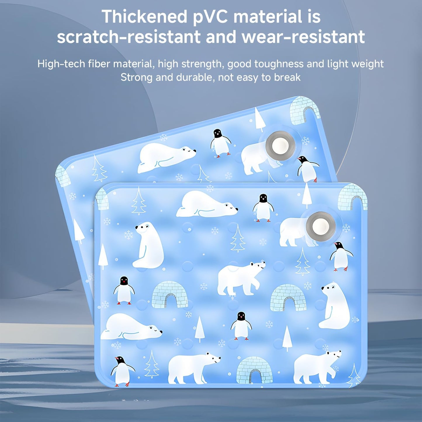 BNIB-Dog Cooling Mat Gel Cooling Mat for Dogs,35x23'', Non-Toxic Gel Self Cooling Pad for Dogs Cats