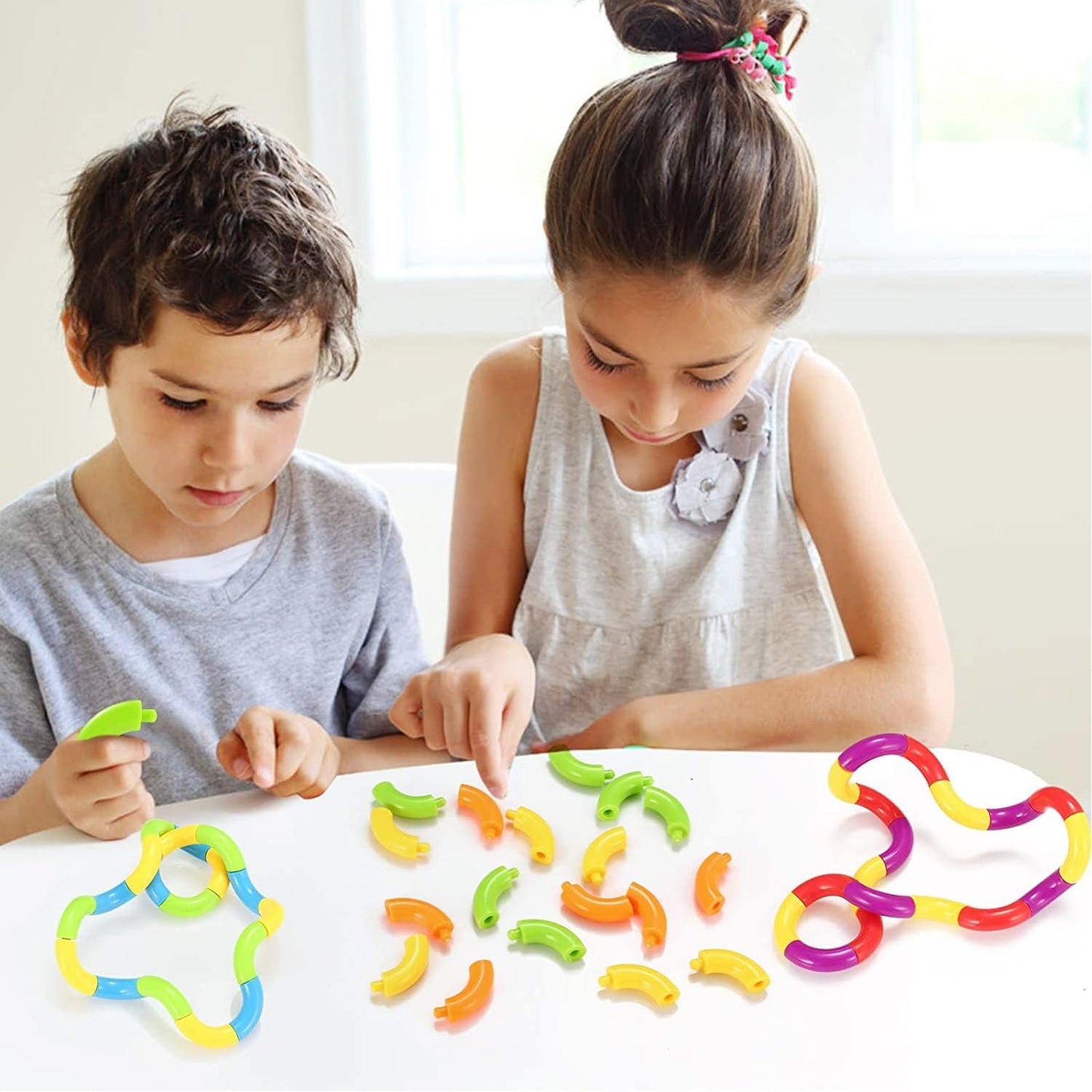 BNIB-6 Pcs Tangles Fidget Toys Tangles Fidget Tangles Relax Therapy Stress Relief Feeling Winding Toy
