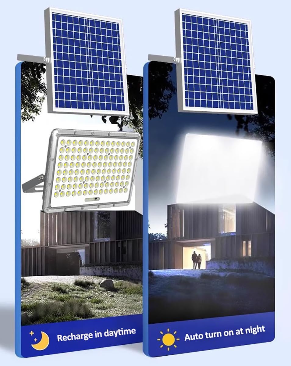 BNIB-Home Solar Powered Street Lights, Dusk to Dawn IP67 Waterproof Solar Lights,400W,-$130