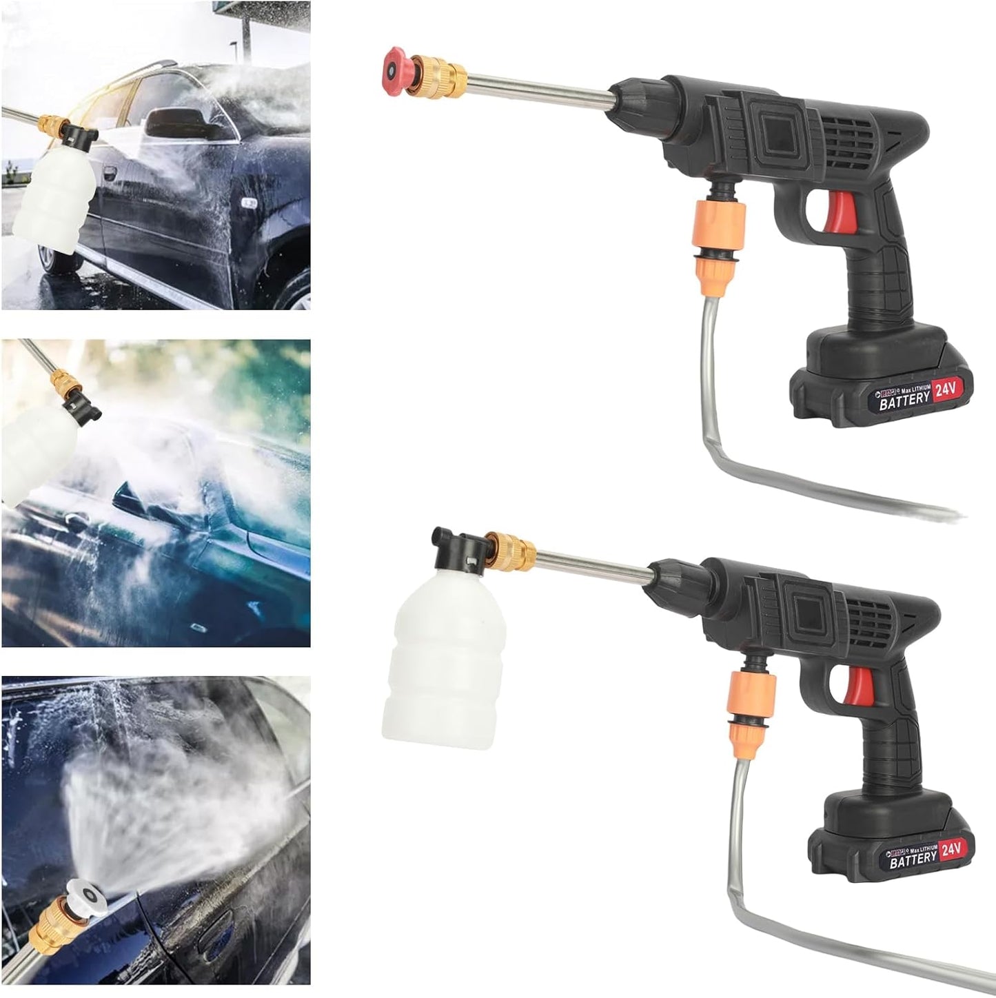 BNIB-Cordless Pressure Washer Set, 24V Battery-Powered Washer, Portable Pressure Washers,-$50