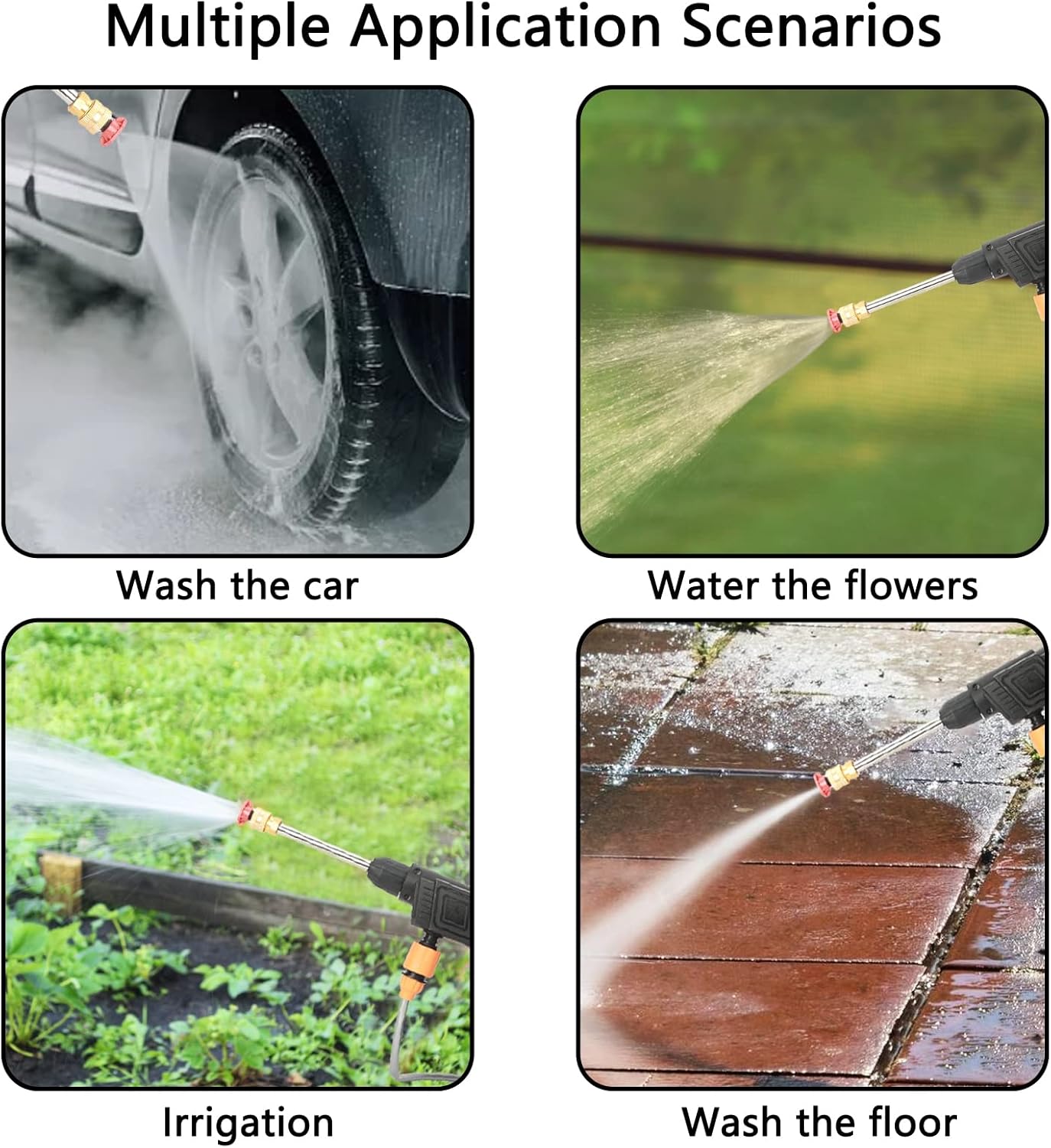 BNIB-Cordless Pressure Washer Set, 24V Battery-Powered Washer, Portable Pressure Washers,-$50