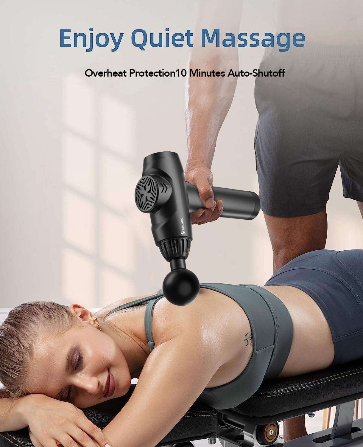 BNIB-AERLANG Massage Gun,Percussion Massage Gun, Muscle Handheld Deep Tissue Massager (Black),
