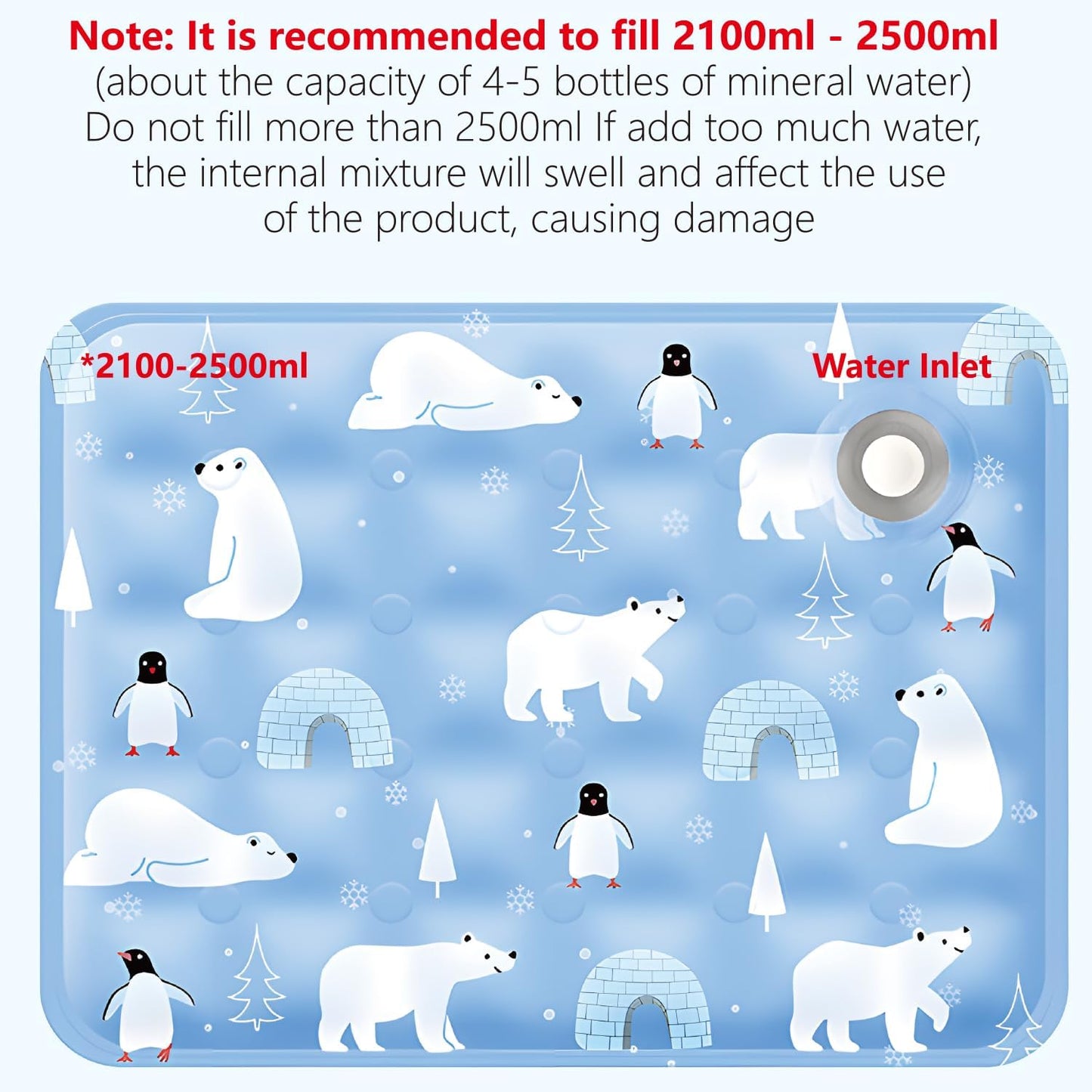 BNIB-Dog Cooling Mat Gel Cooling Mat for Dogs,35x23'', Non-Toxic Gel Self Cooling Pad for Dogs Cats