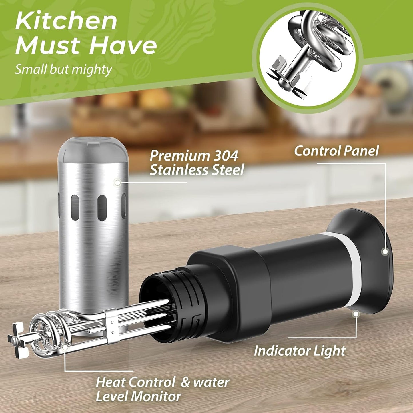Brand New-RIIMONE Sous Vide Cooker, Souvee Immersion Circulators for Home Precise Cooking,-$60