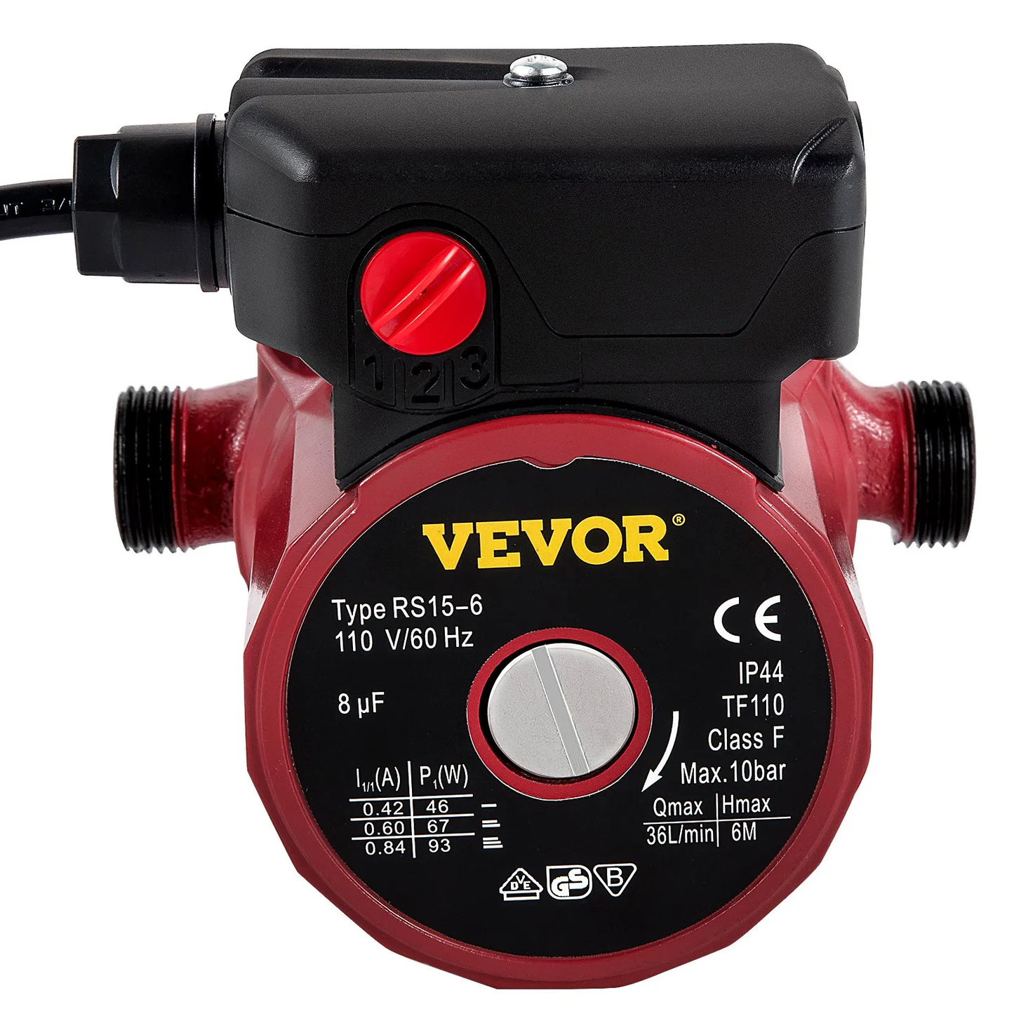 VEVOR Recirculating Pump, 93W 110V Water Circulator Circulating Pump NPT 3/4" w/Brass Fittings,-$35