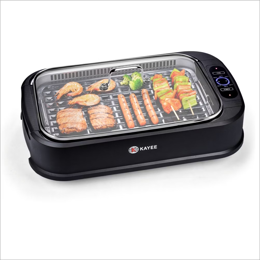 BNIB-Power Smokeless Grill,Non-stick interchangeable grill & griddle plates,