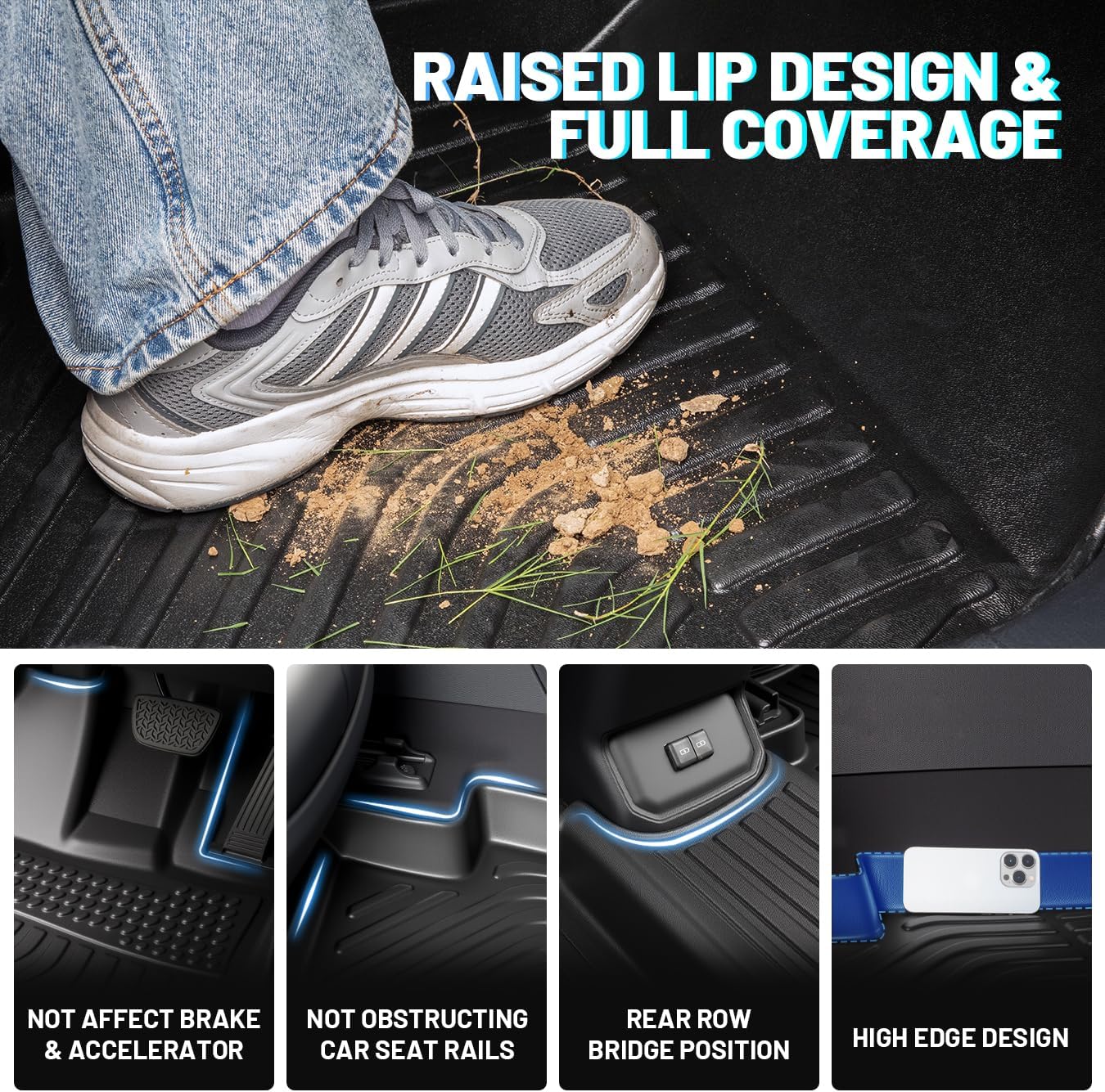 BNIB-orealtrend Car Mats Replacement for Floor Liners Hyundai Santa FE Sport 2013-2018 Heavy Duty -$100