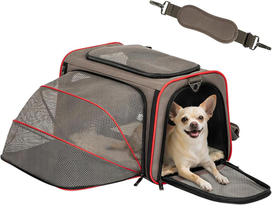BNIB-Petsfit Expandable Cat Carrier Dog Carriers,Airline Approved Soft-Pet Travel Washable Carrier,-$40
