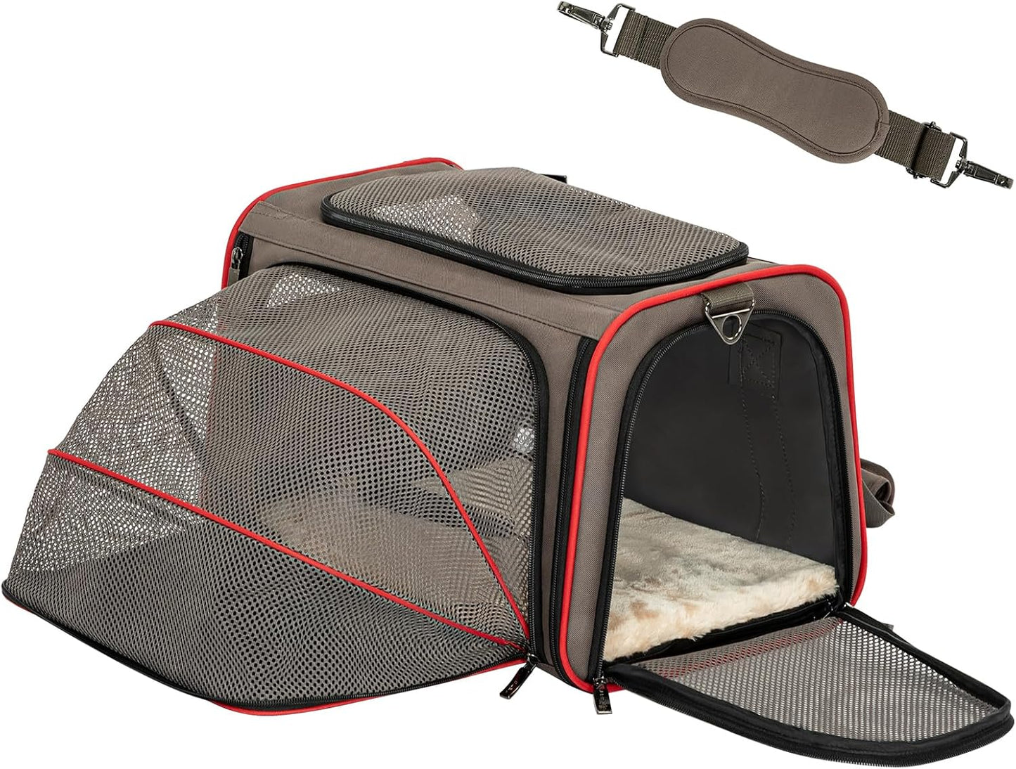 BNIB-Petsfit Expandable Cat Carrier Dog Carriers,Airline Approved Soft-Pet Travel Washable Carrier,-$40