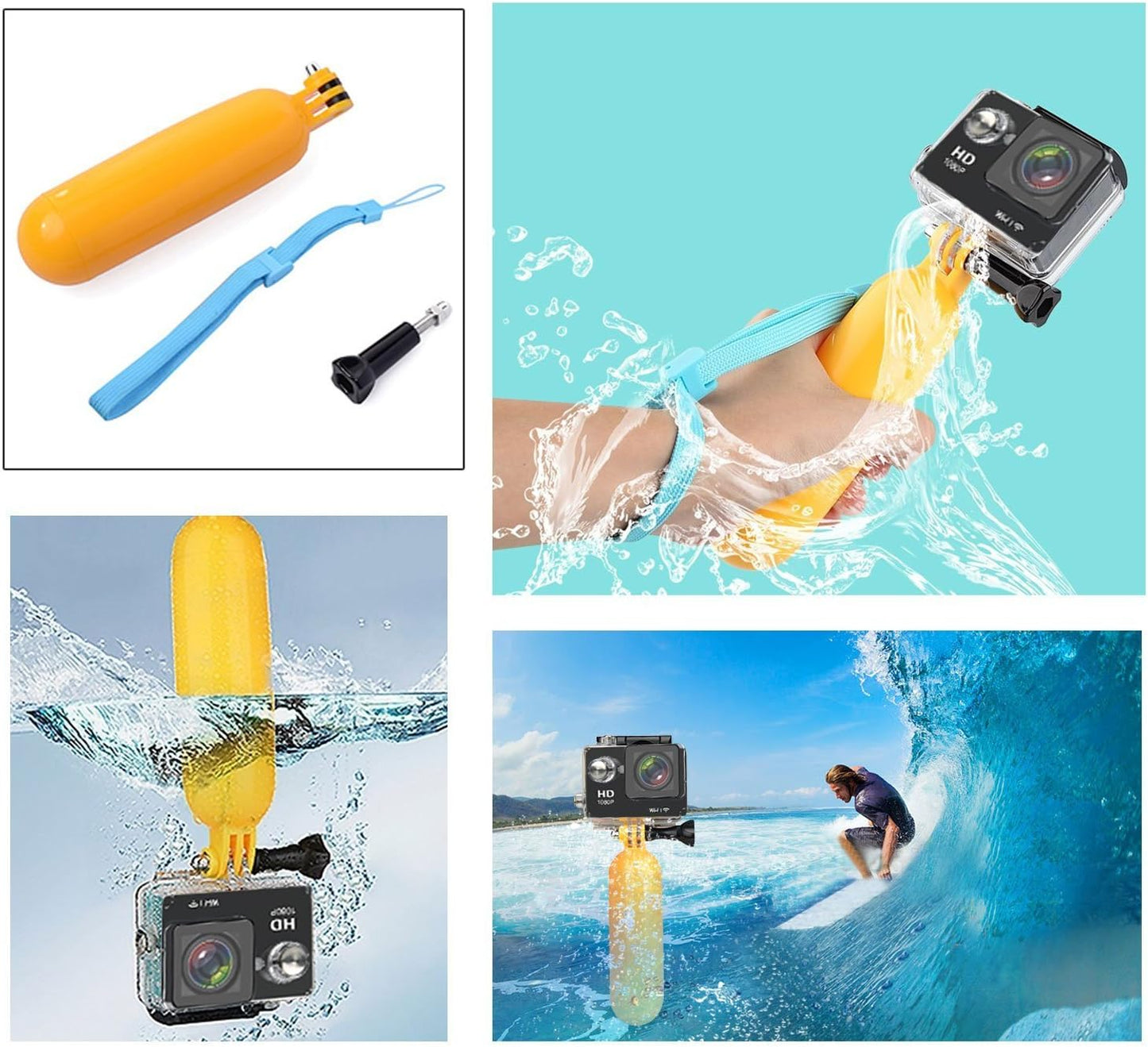 BNIB-AKASO 7-in-1 Action Camera Accessories Kit – Fits AKASO EK7000/Brave/GoPro Hero 9-13,-$10