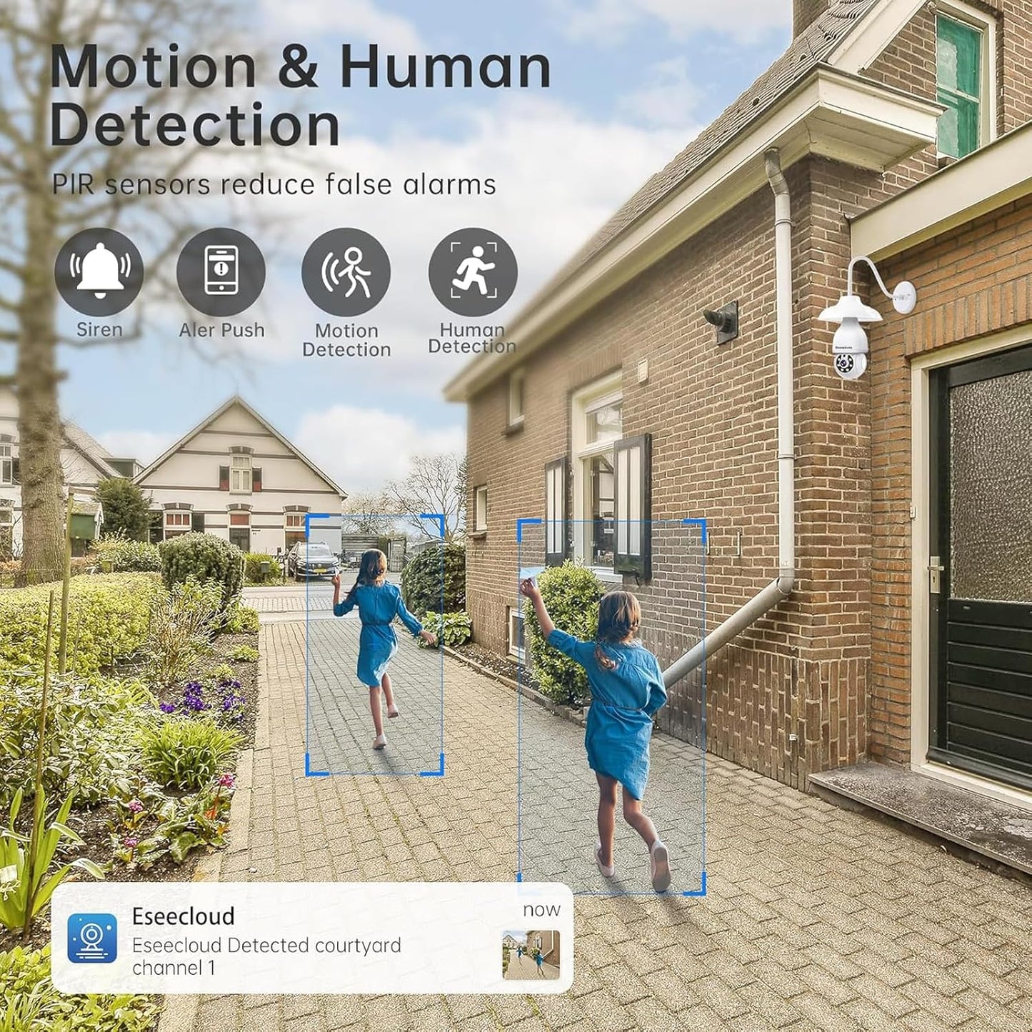 BNIB-Heemketz Light Bulb Security Camera for Home Security, 2K Security Camers Wireless Outdoor Motion