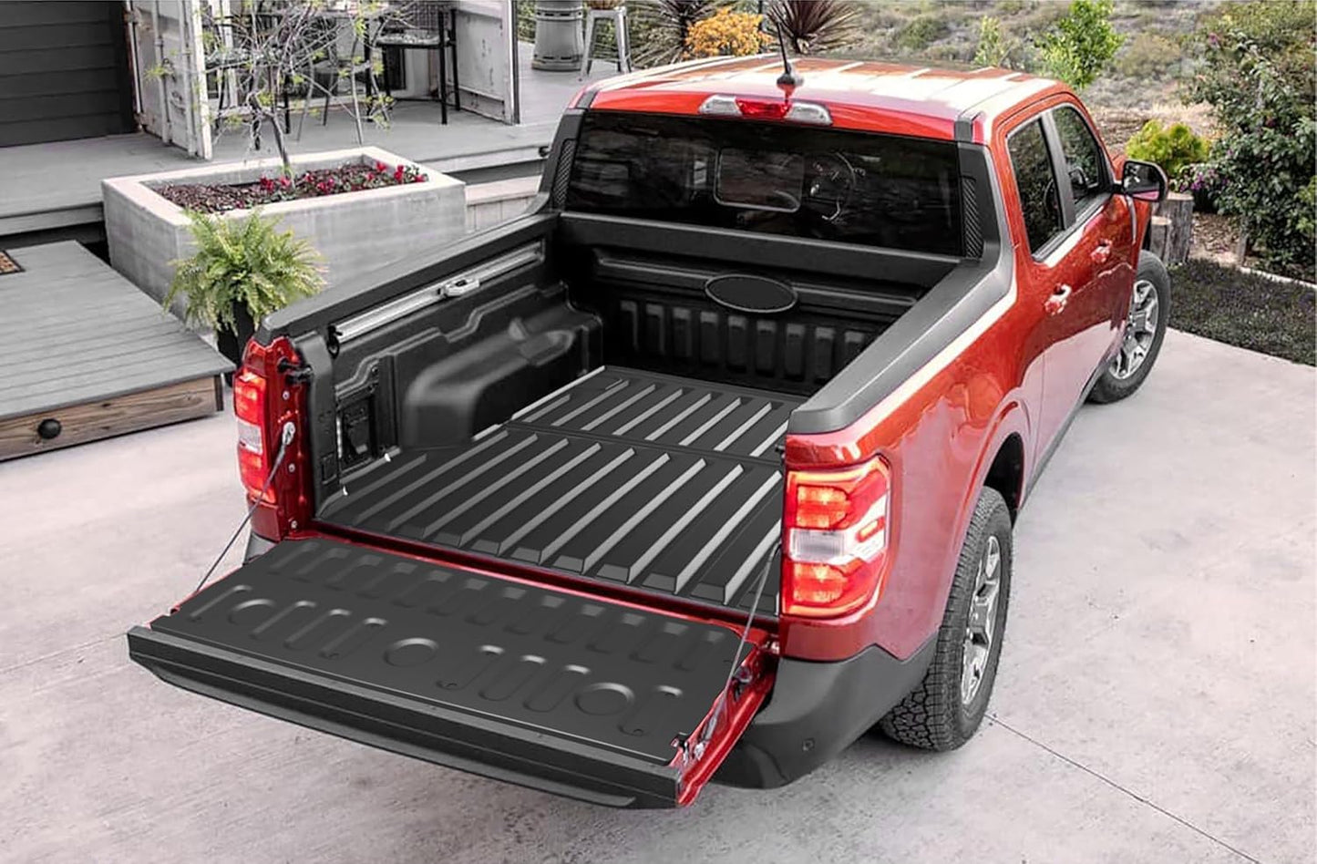 BNIB-AOMSAZTO Truck Bed Mat Compatible with 2022-2024 2025 Ford Maverick Bed(Bed Mat+Tailgate Mat)