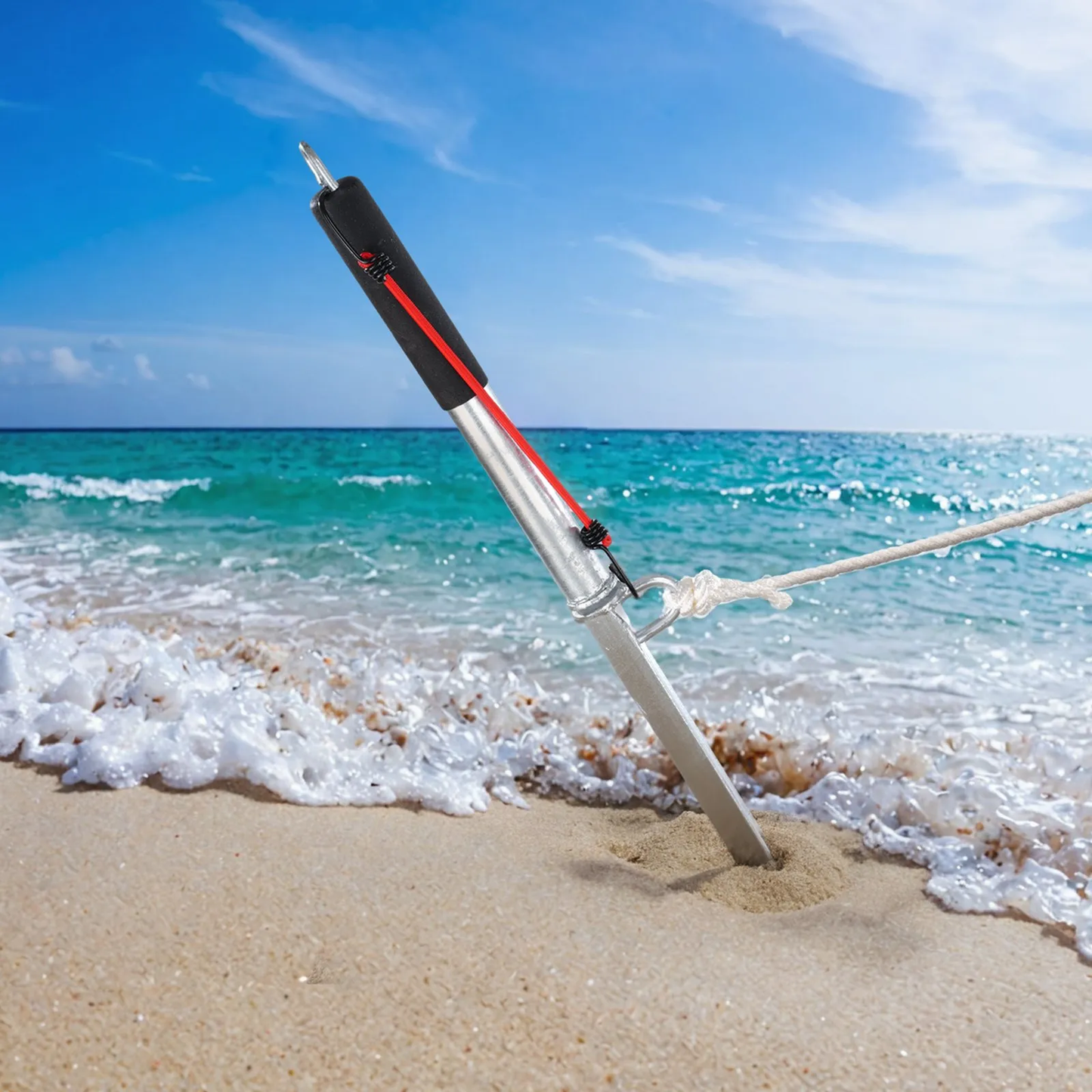 VEVOR Sand Spike Boat Anchor Pole, 36" Galvanized Carbon Steel Slide Anchor Shore Spike,-$35